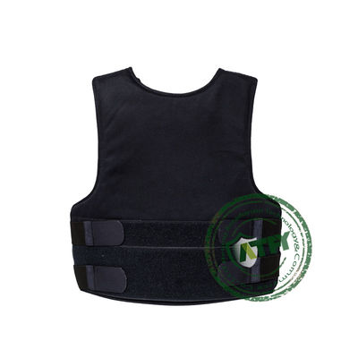 Comfortable Black Concealable Aramid PACA Ballistic Vest Shirt For Law Enforcement
