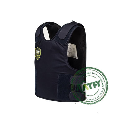 Comfortable Black Concealable Aramid PACA Ballistic Vest Shirt For Law Enforcement
